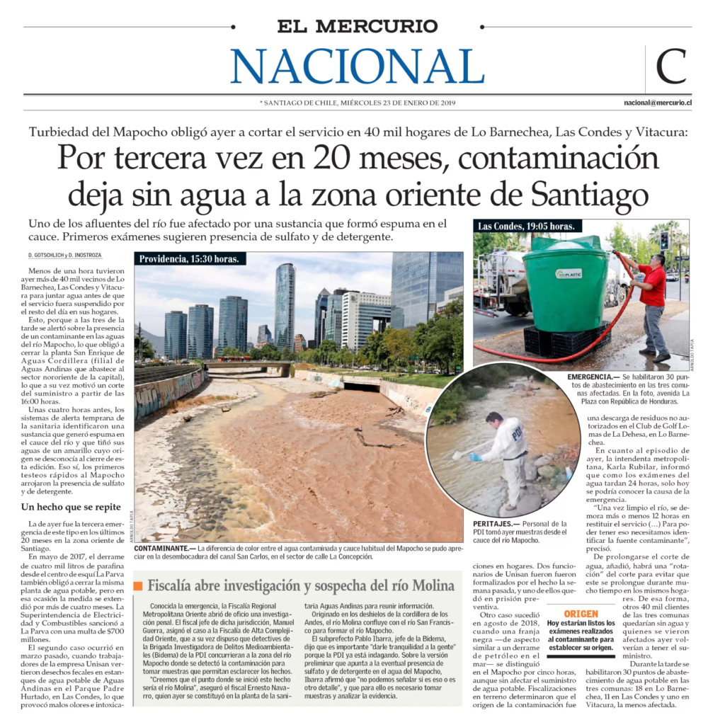 Por Tercera Vez En Meses Contaminaci N Deja Sin Agua A La Zona